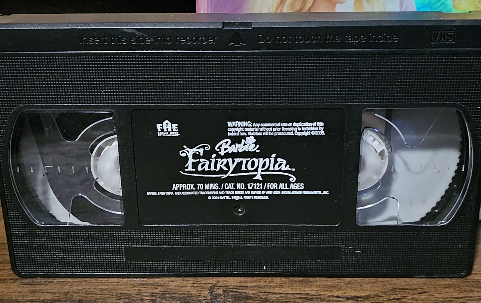 Barbie Fairytopia VHS 2005 Animation Mattel Entertainment TLC UNTESTED