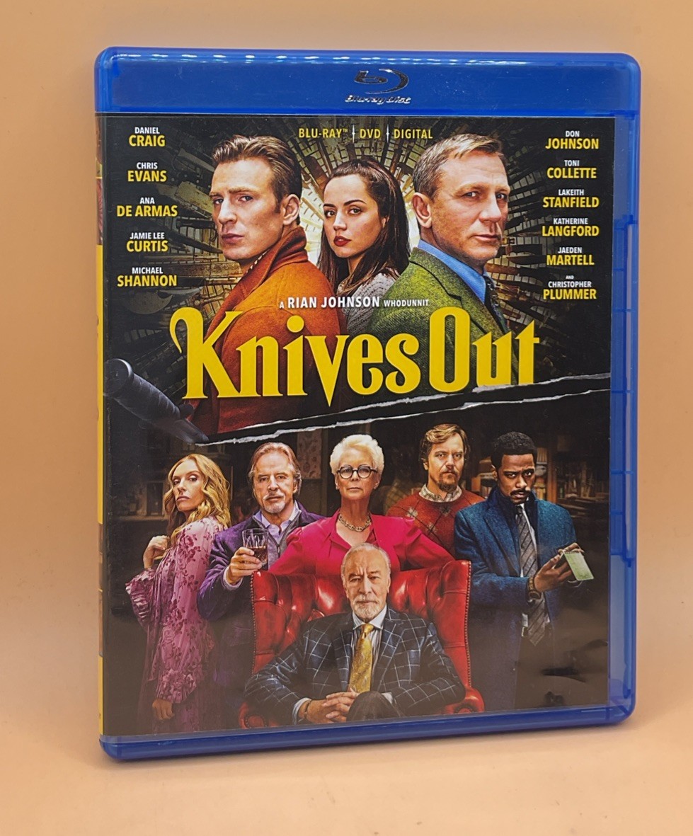Knives Out Blu-ray 2019 Daniel Craig Jamie Lee Curtis **Buy 2 Get 1 Free**