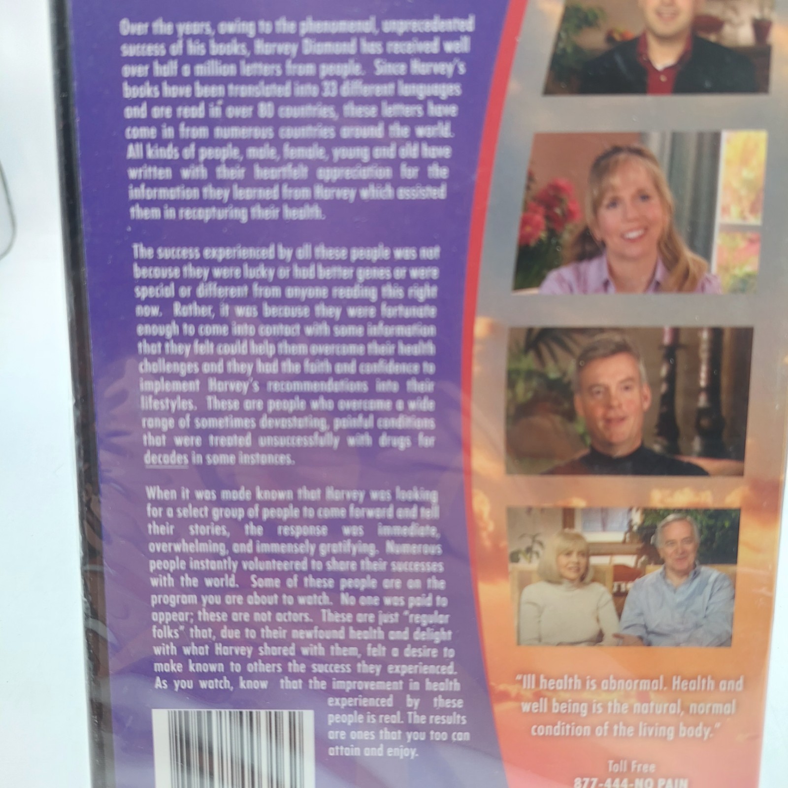Harvey Diamond Feeling Fit For Life Inspirational Stories DVD
