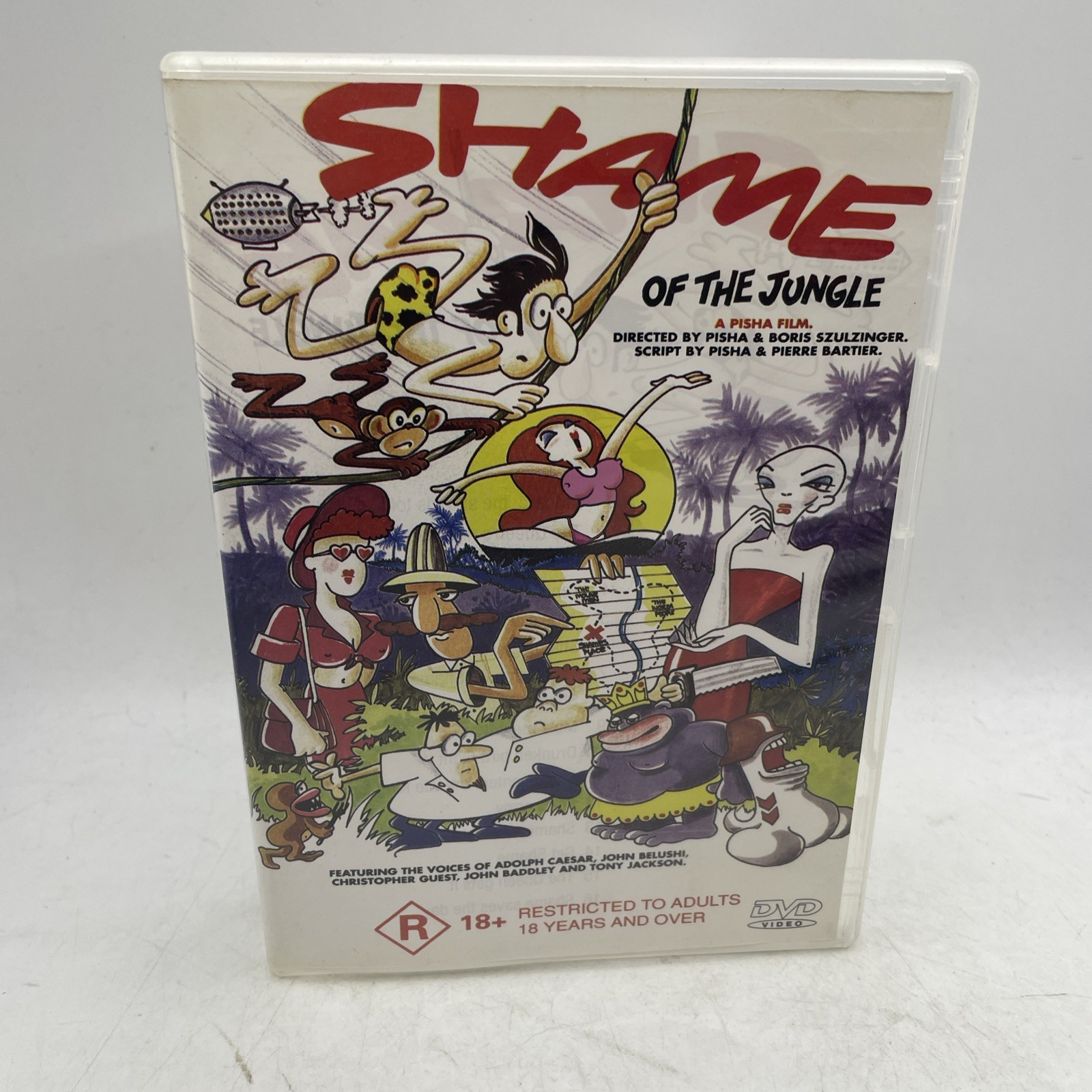 Shame of the Jungle DVD Animation Region 4 Cult Underground Cartoon Tarzan R18+