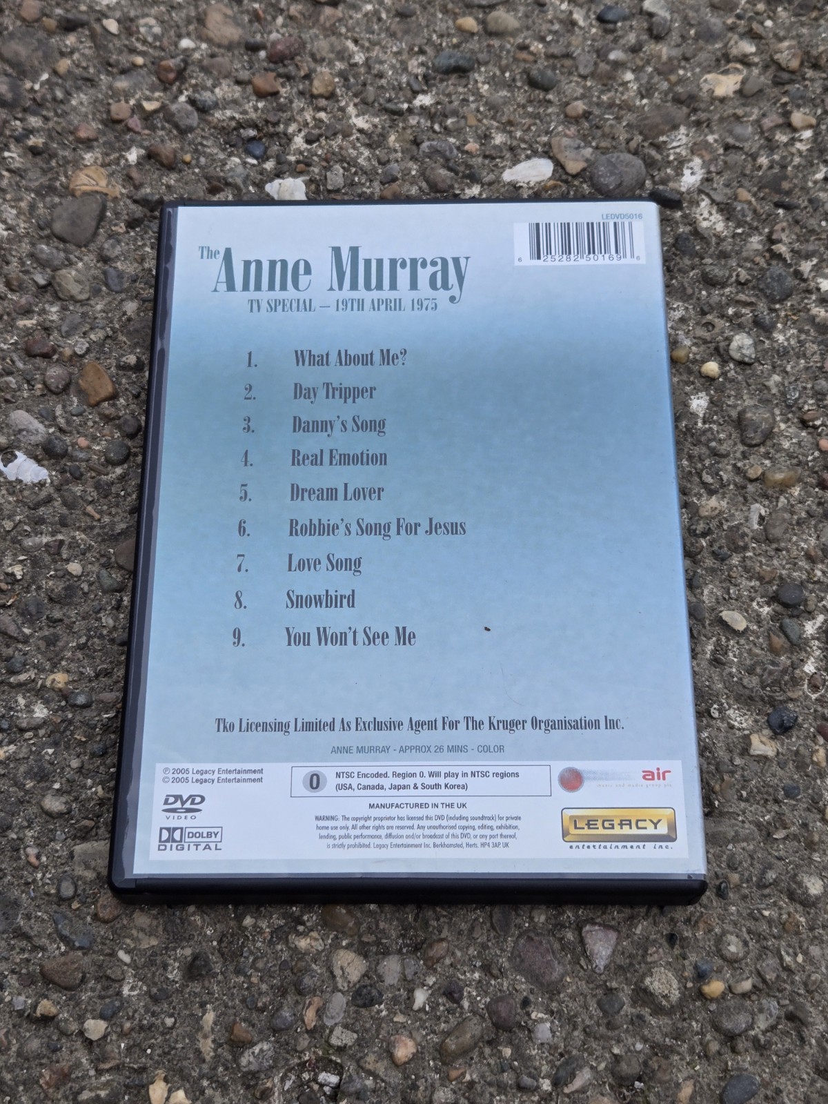 RARE OOP OUT OF PRINT DVD ANNE MURRAY TV SPECIAL 19TH APRIL 1975 MUSIC CONCERT