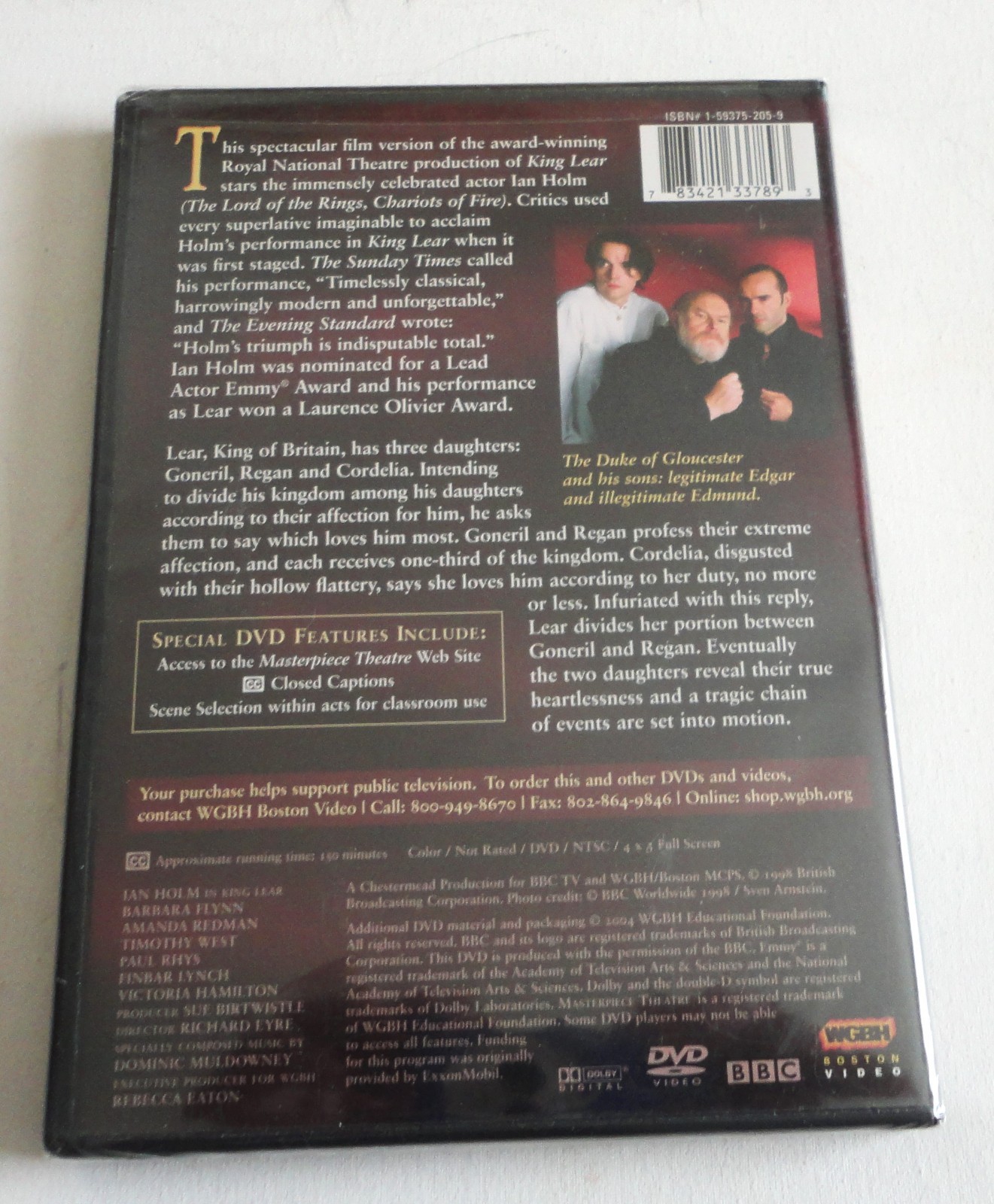 2 New DVD King Lear Ian Holm & The Cherry Orchard Dench 794051287526 2 DVD Set