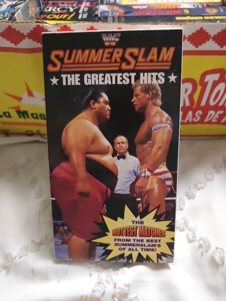 Vtg WWF Summer Slam Greastest Hits Pro Wrestling VHS 90’s Undertaker WWE 60 Mins