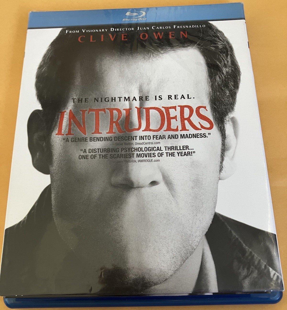 INTRUDERS BLU-RAY PSYCHOLOGICAL THRILLER DVD W/SLIPCASE**DISC LIKE NEW**FREE SHP