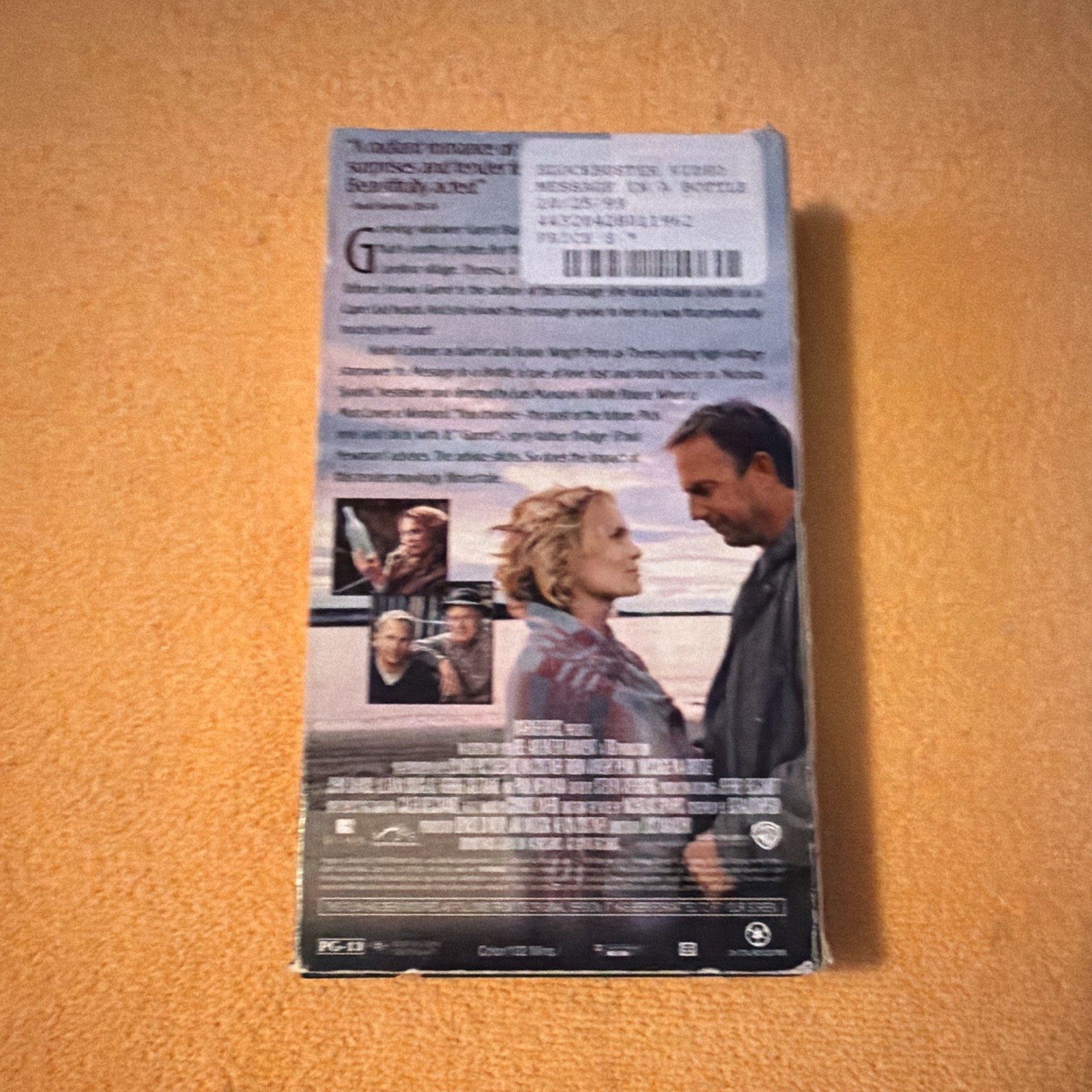 Warner Home Video Message in a Bottle VHS (1999) PG-13 NTSC Mandoki CC