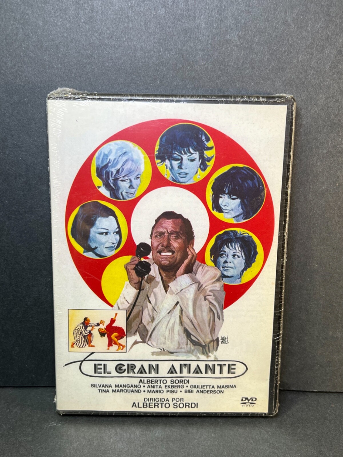 “El Gran Amante” Alberto Sordi – Spain (Italian DVD) – Factory Sealed – NEW!