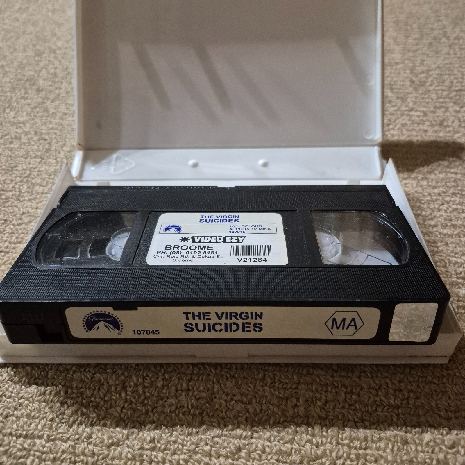 The Virgin Suicides VHS Video Tape – MA15+ – 2001 promo size big box