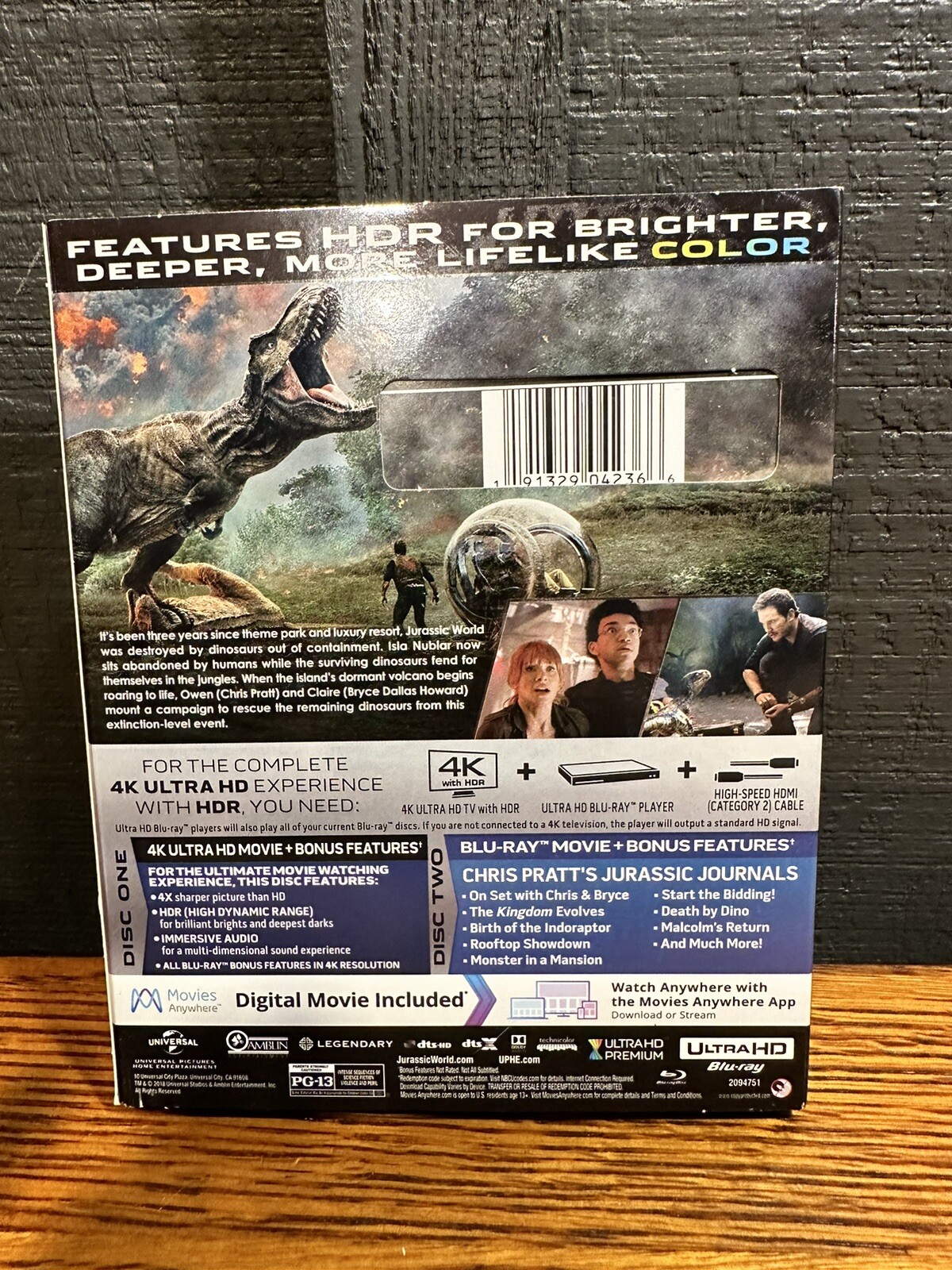 Jurassic World: Fallen Kingdom (Ultra HD, 2018)