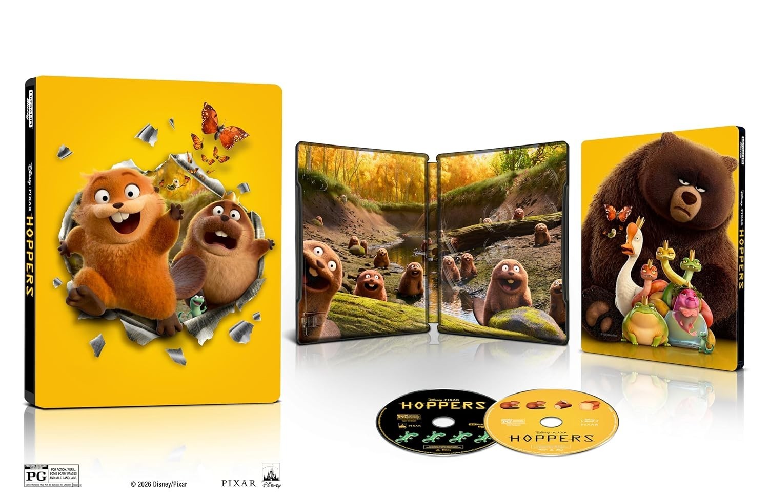 HOPPERS STEELBOOK 4K ULTRA HD + BLU-RAY NEW! SEALED!