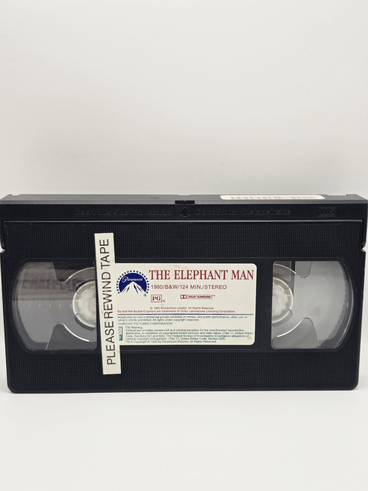 The Elephant Man VHS Anthony Hopkins