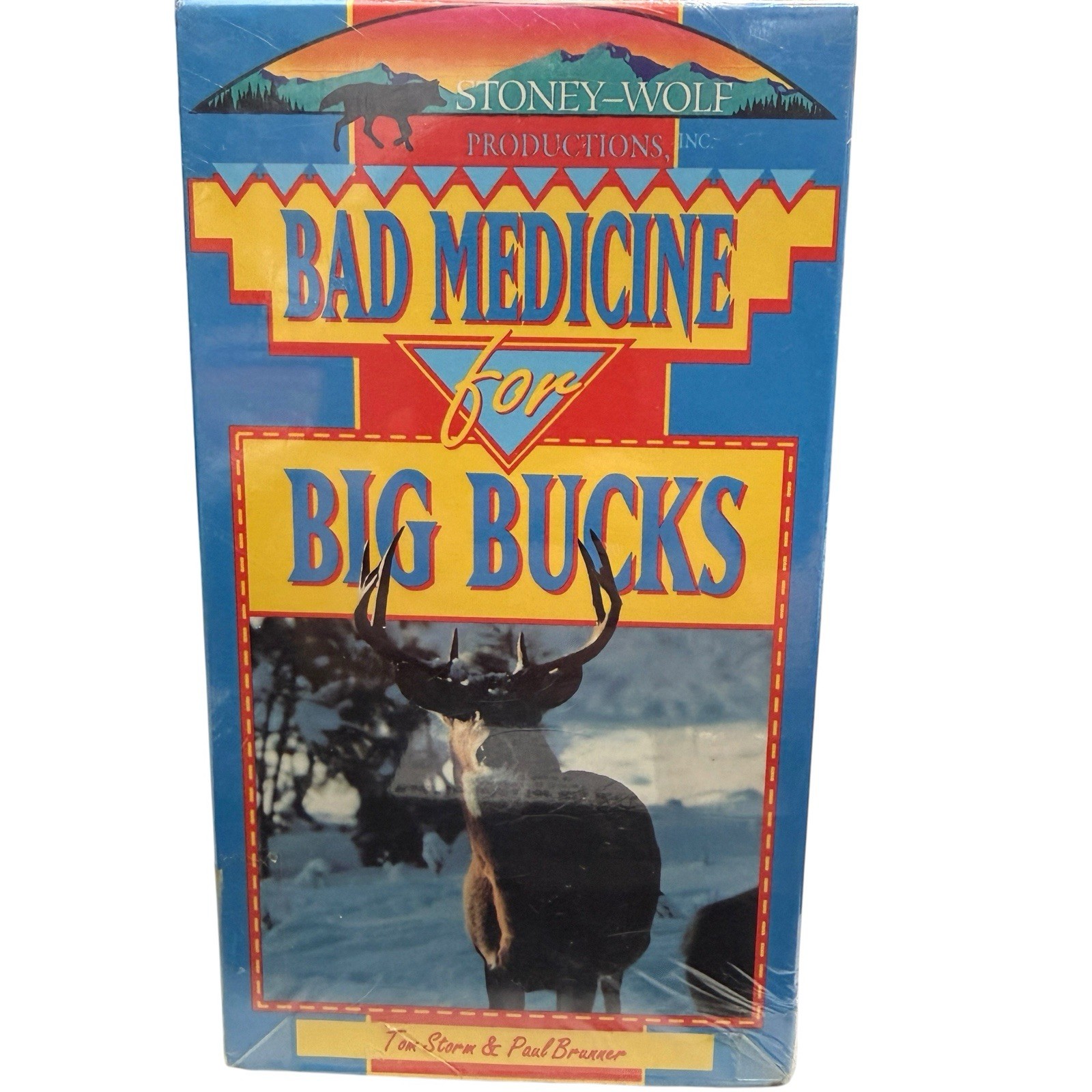 VHS Bad Medicine for Big Bucks Hunting Video 1990 80 Minutes Vintage Rare OOP