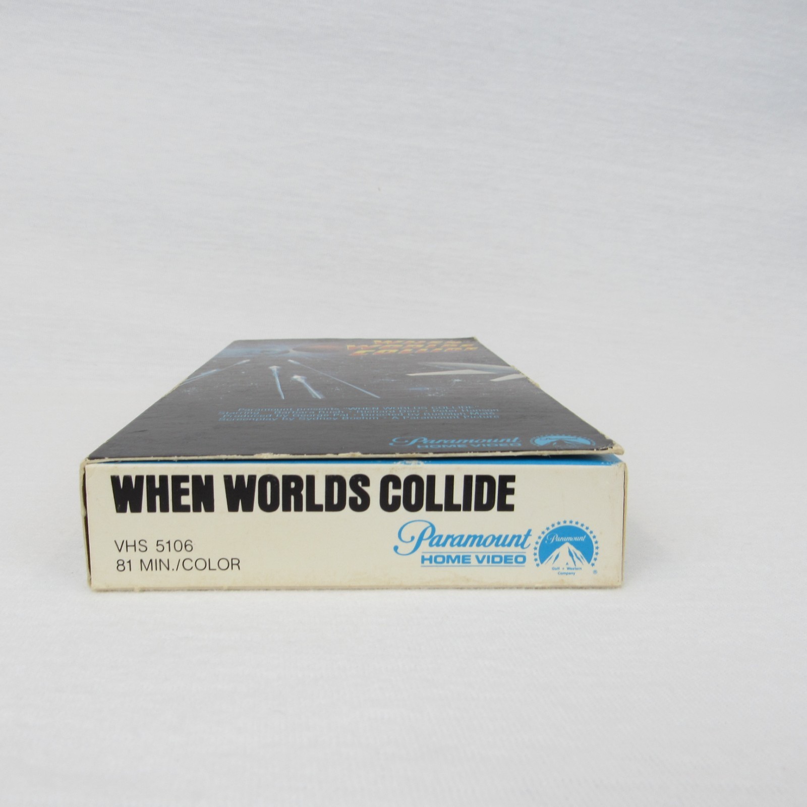 When Worlds Collide VHS 1981 Sci-Fi HTF Paramount Gatefold Book Box 5106