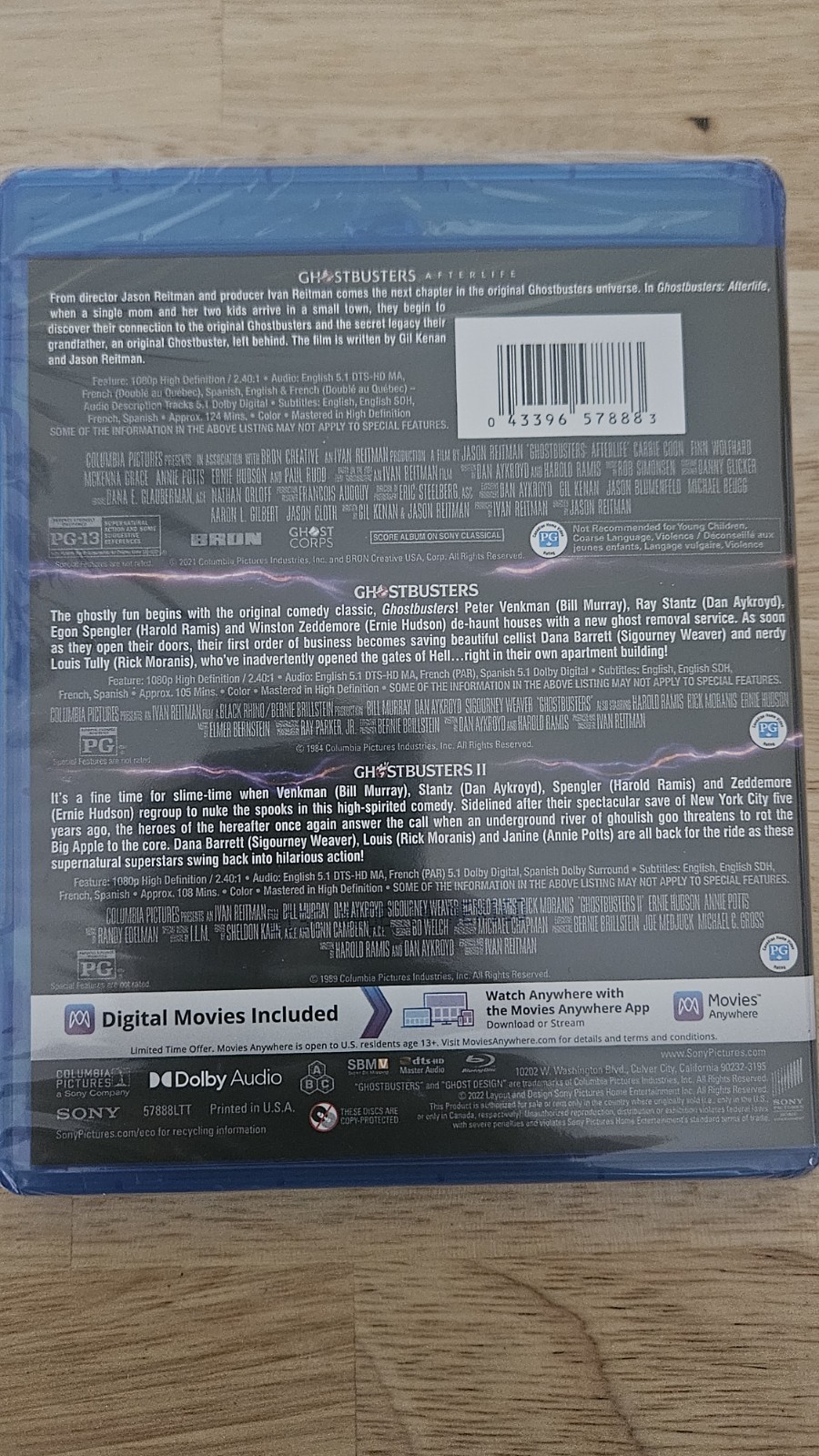 Ghostbusters 3-Movie Collection Blu-ray Digital