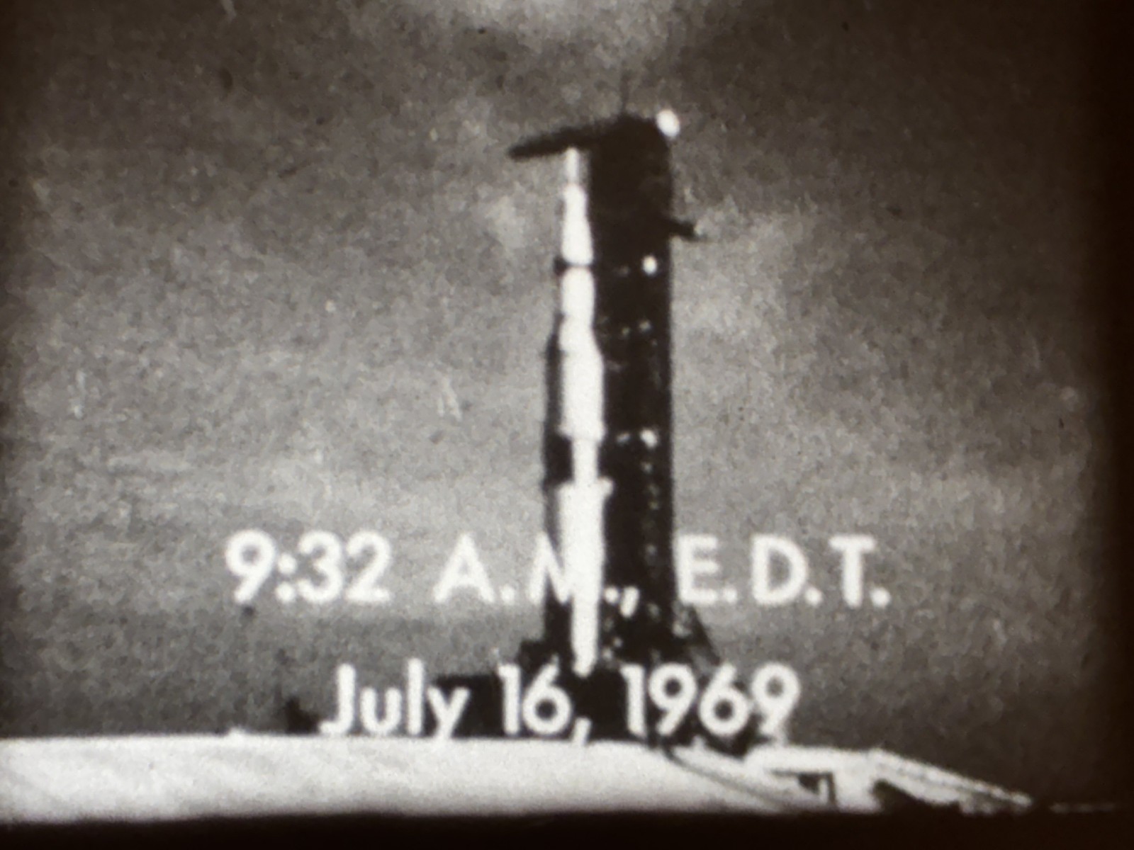 Regular 8mm B&W Sound APOLLO 11 MAN ON THE MOON – 2 copies -home recorded audios