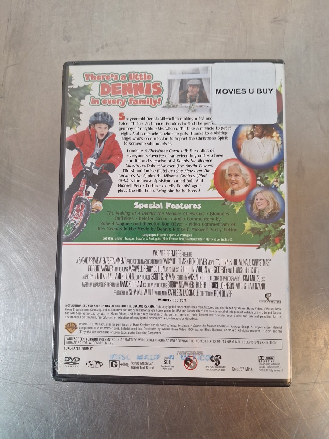 A Dennis the Menace Christmas DVD – 2007 – NEW SEALED!