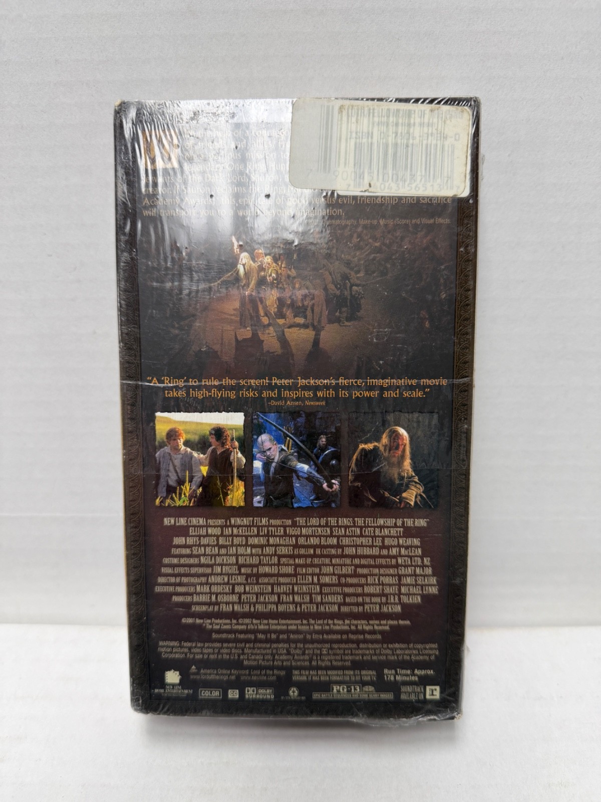 Sealed The Lord of the Rings Fellowship of the Ring 2002 VHS Tape Peter Jackson