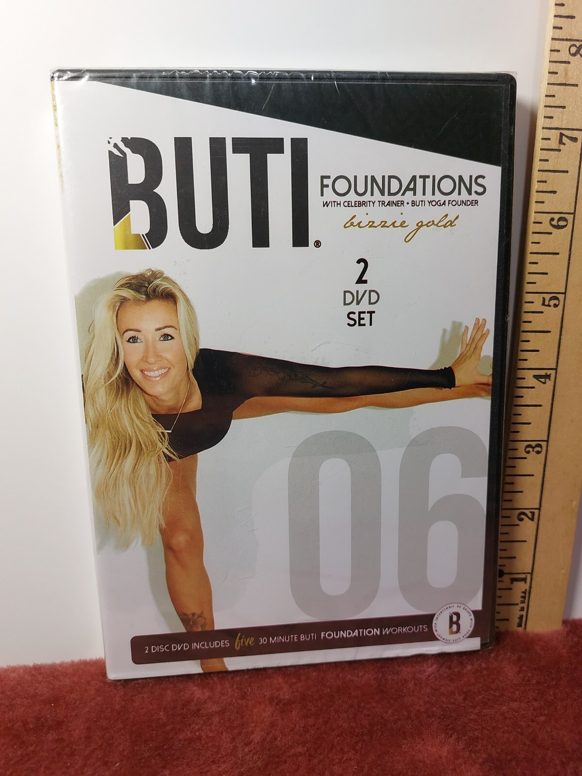 Buti Yoga Foundations 2 DVD Workout Set with Bizzie Gold New Sealed Exercise