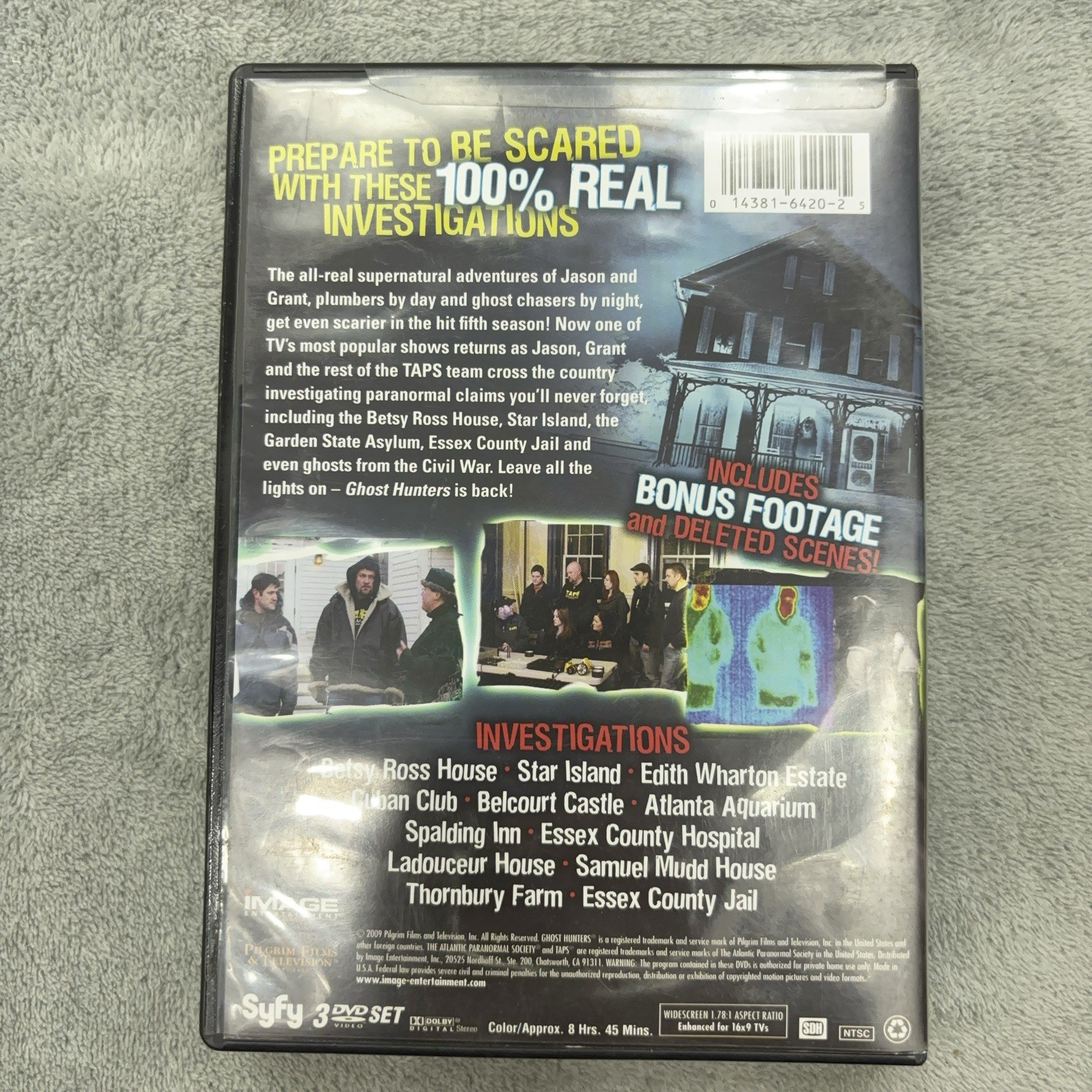 Ghost Hunters Season Five Part 1 DVD 2010 3-Disc Set Complete Occult Haunted