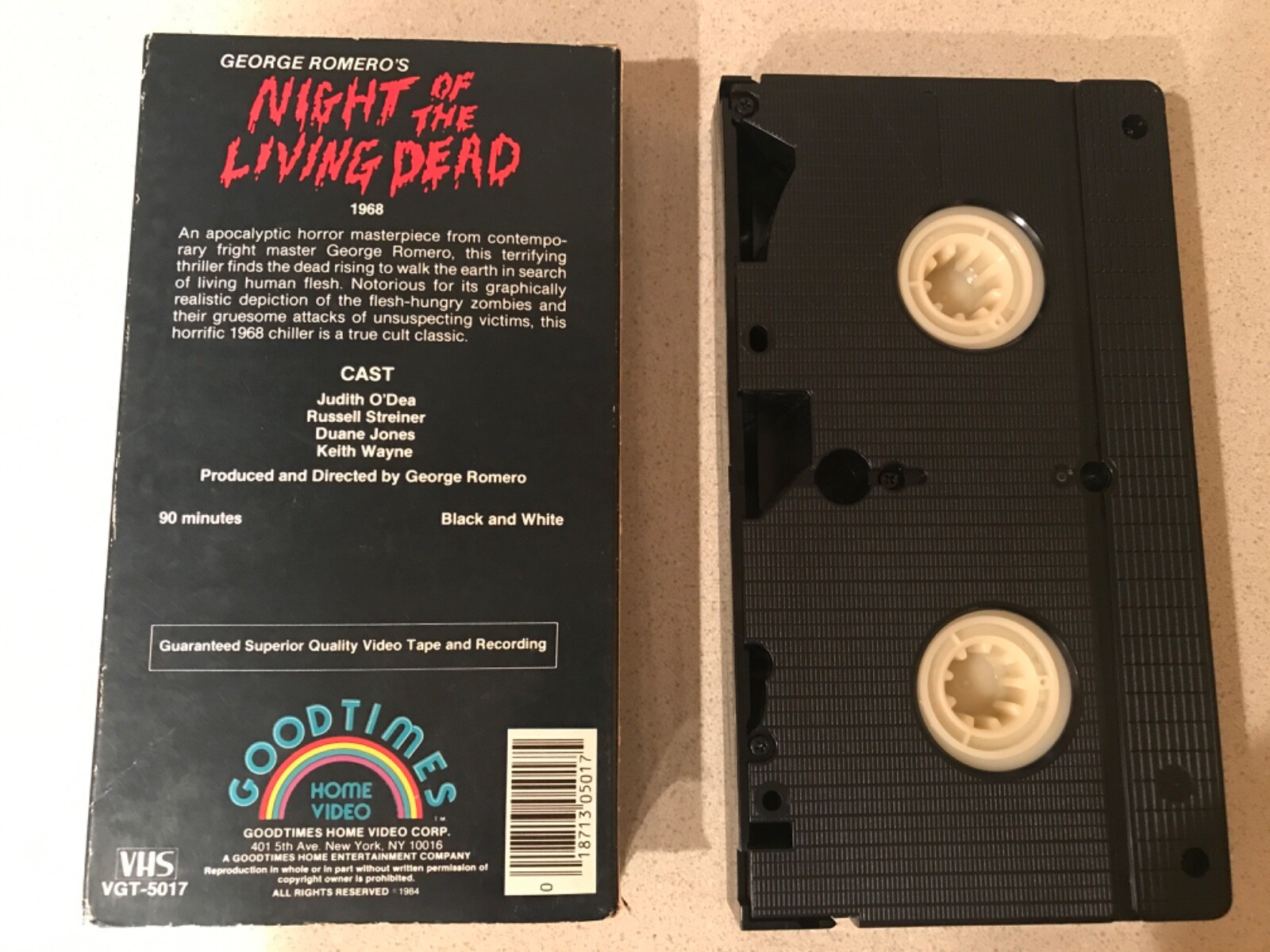 Night of the Living Dead (VHS, 1984) Duane Jones – GoodTimes Video