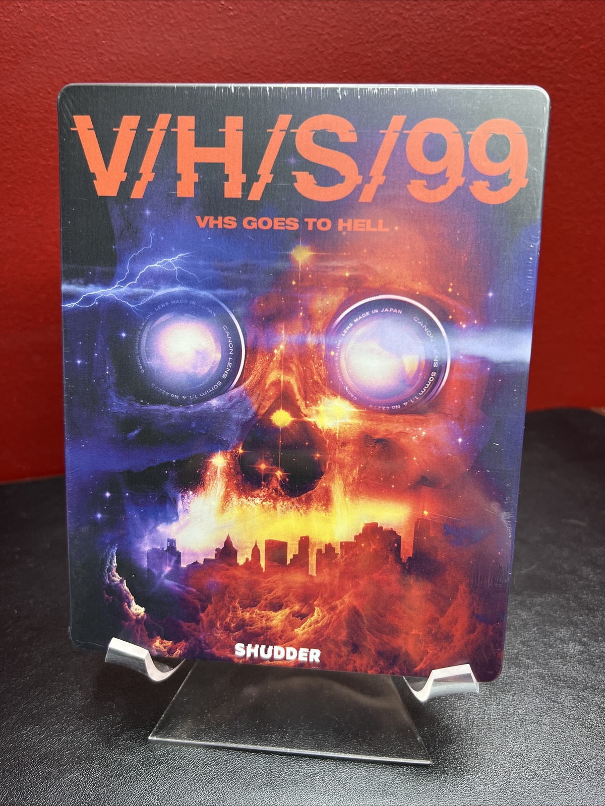V/H/S/99 VHS Goes to Hell Steelbook (Blu-ray Disc) Factory Sealed