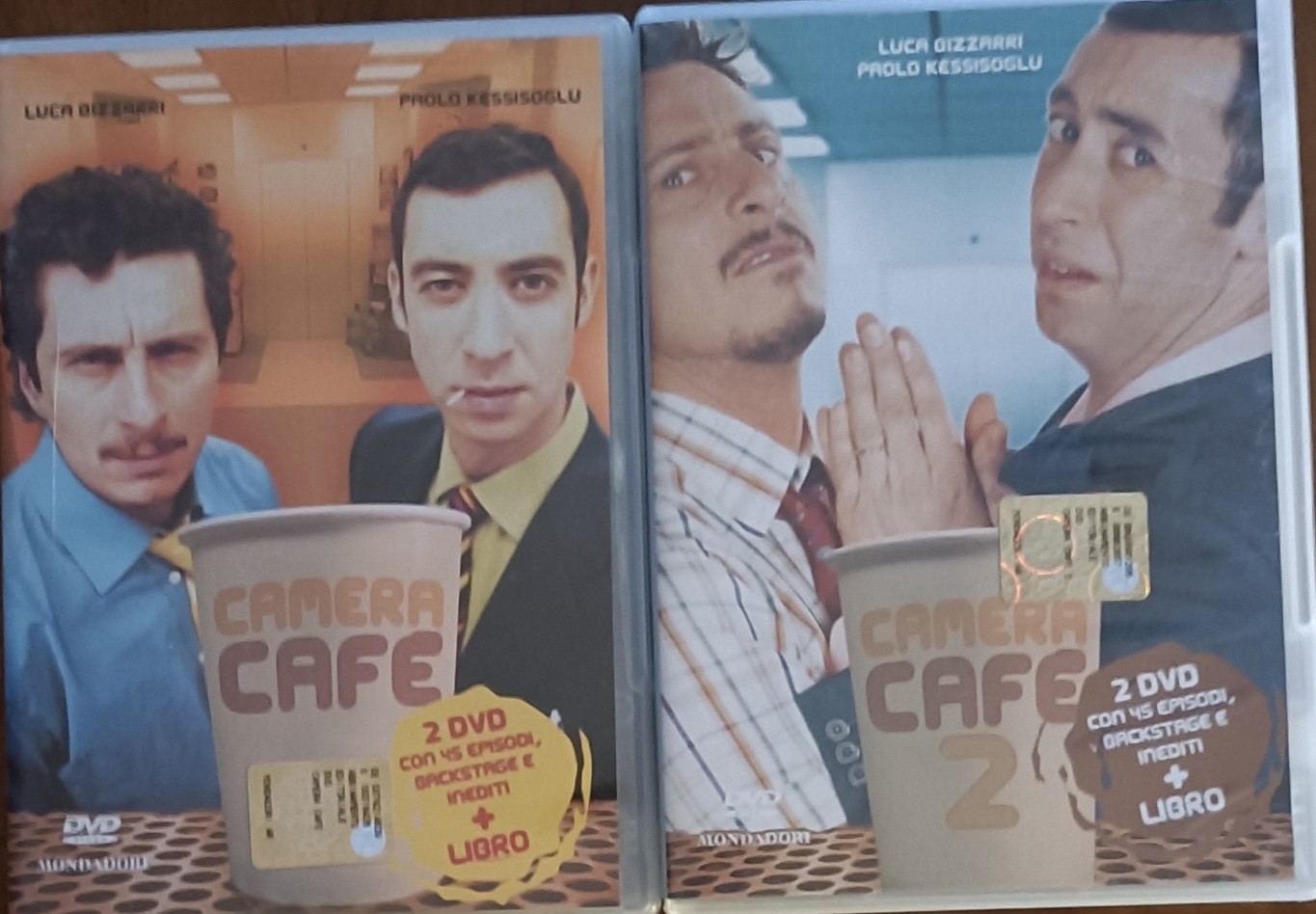 CAMERA CAFE’ VOL 1+2 4 DVD Inediti+Backstage+Libreti LUCA E PAOLO *Fuori Catalog