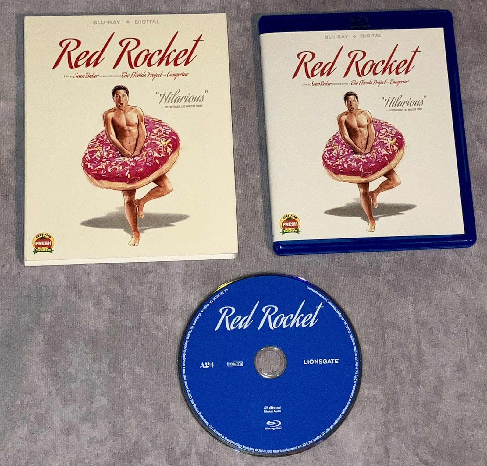 Red Rocket (Blu-ray, 2021, A24 / Lionsgate) w/ Slipcover Simon Rex Sean Baker