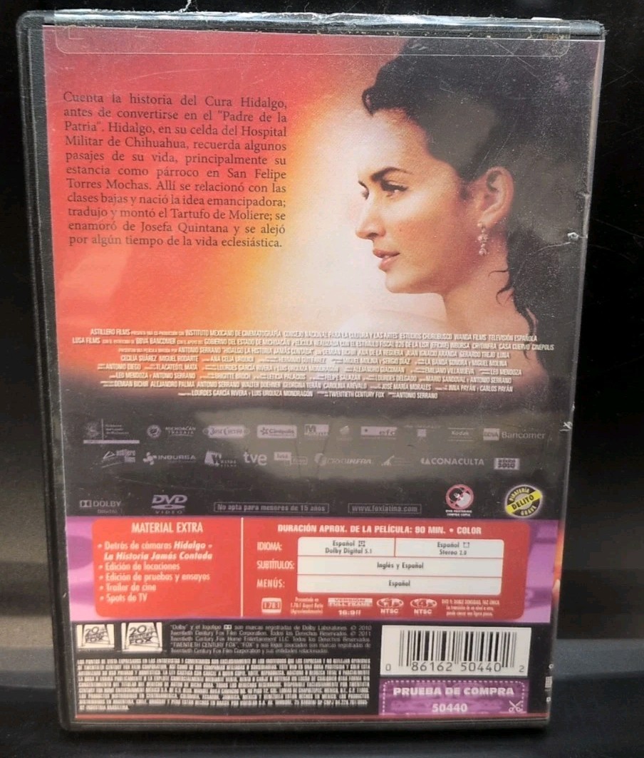 Hidalgo – La Historia Jamas Contada – DVD – Spanish Language B453