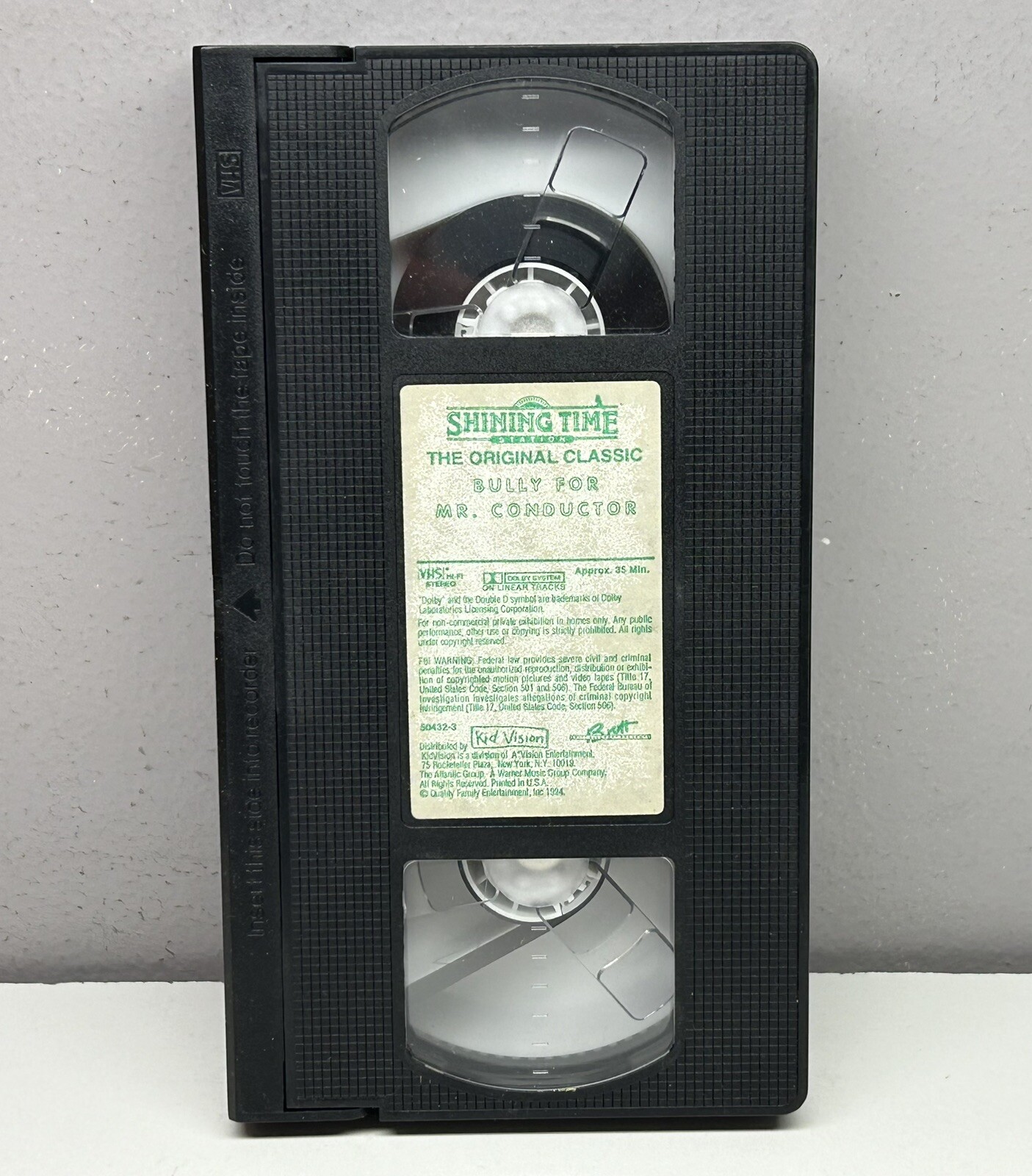Shining Time Station Bully Mr. Conductor VHS Video Tape Only Thomas Friends Show