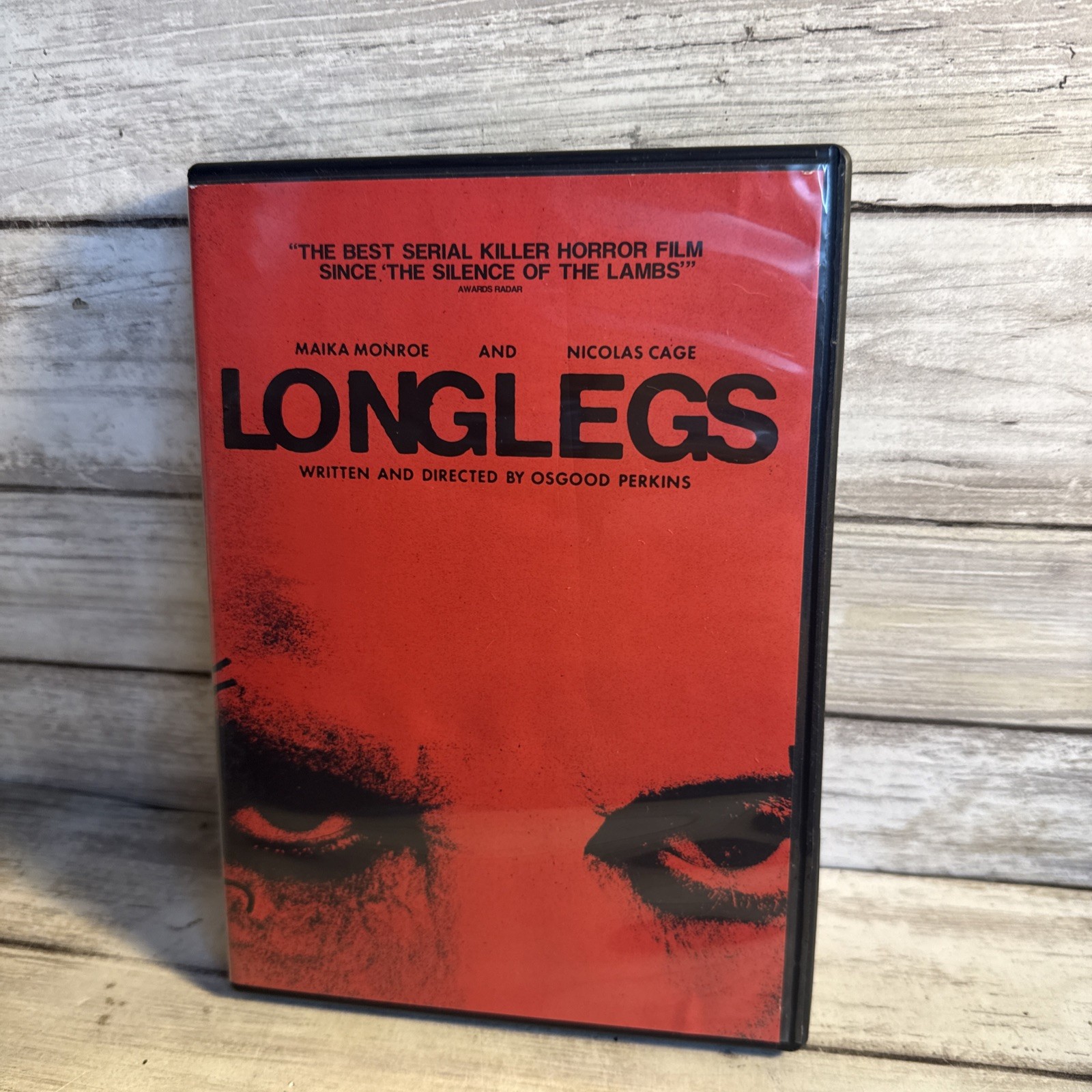 LONGLEGS (DVD 2024) Ships Free Nicolas Cage Bonus Features Mint Disc