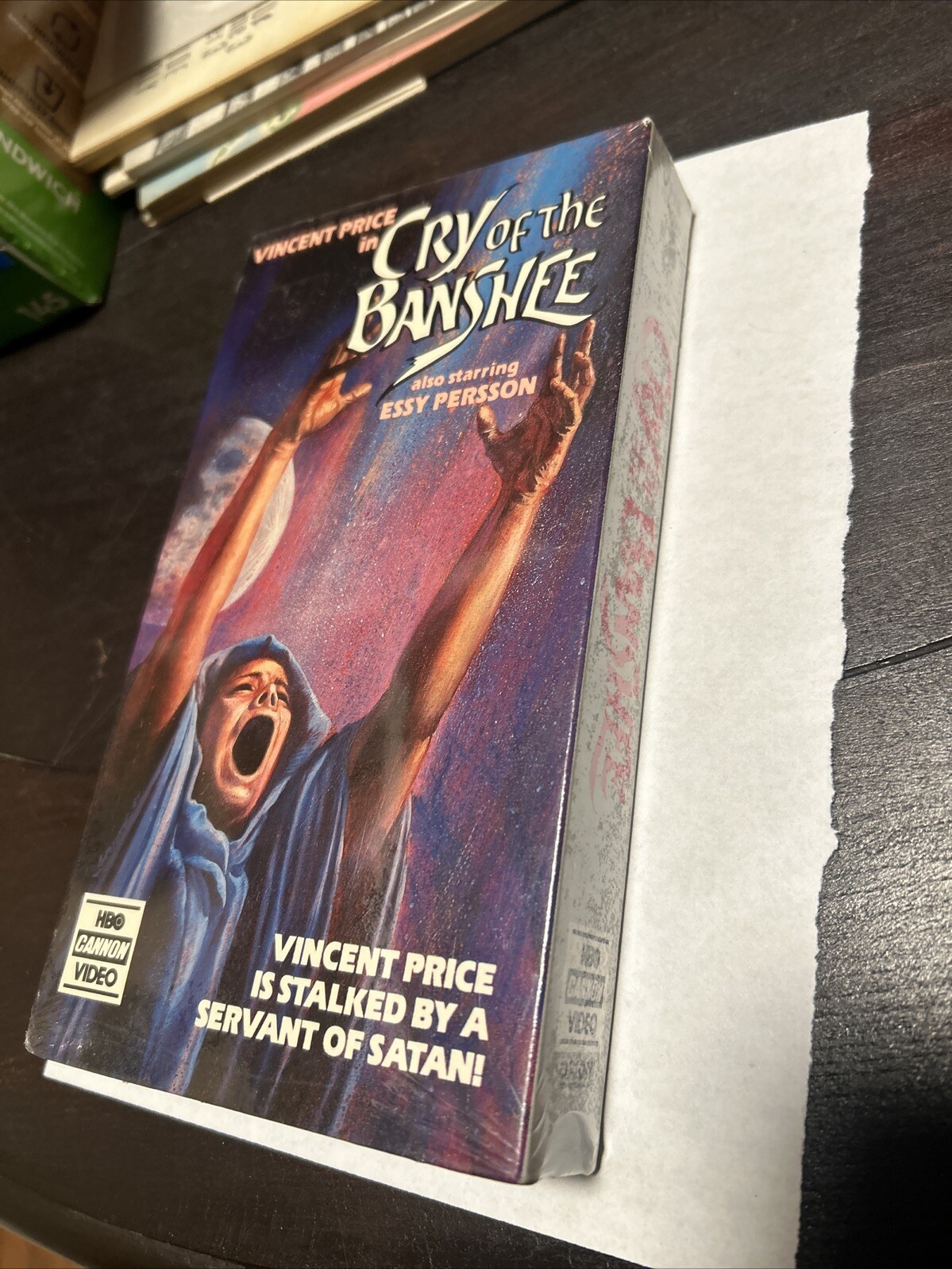 SEALED VHS Vincent Price in The Cry Of The Banshee! HBO Cannon Video Super Rare!