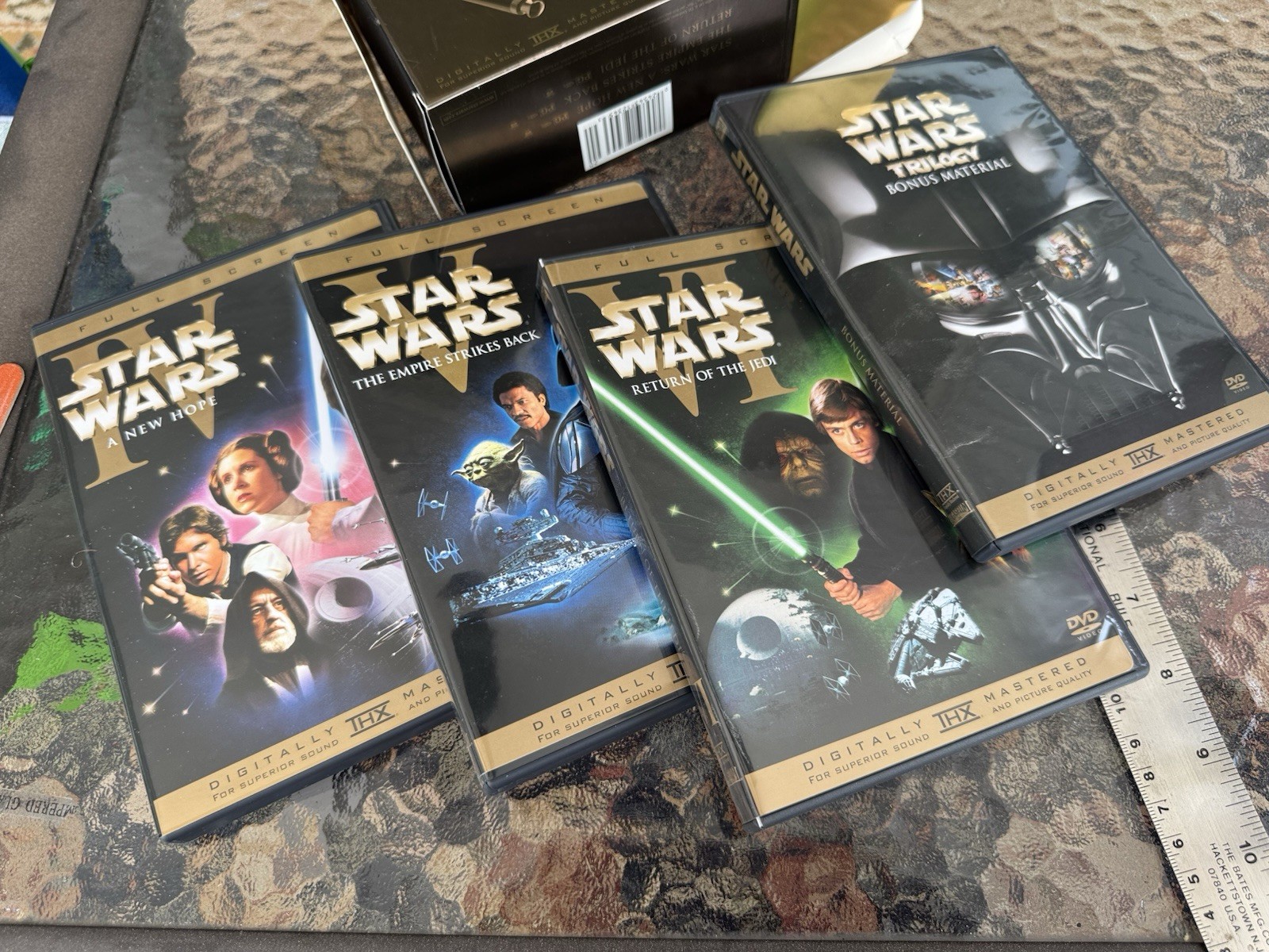 Star Wars Trilogy – Remastered DVD Gold Box Set Full Screen – Episodes IV V VI