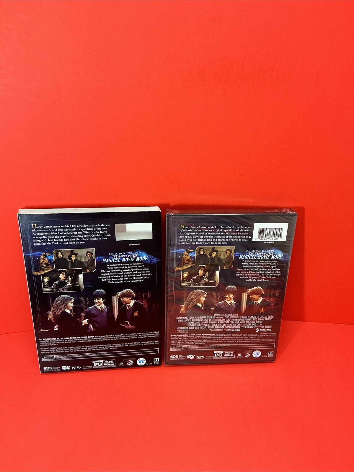 Harry Potter & The Sorcerer’s Stone w/cardboard case (DVD New/Sealed)Ships FREE