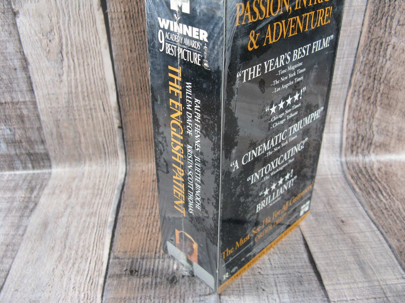 The English Patient Ralph Fiennes VHS Screener Demo New