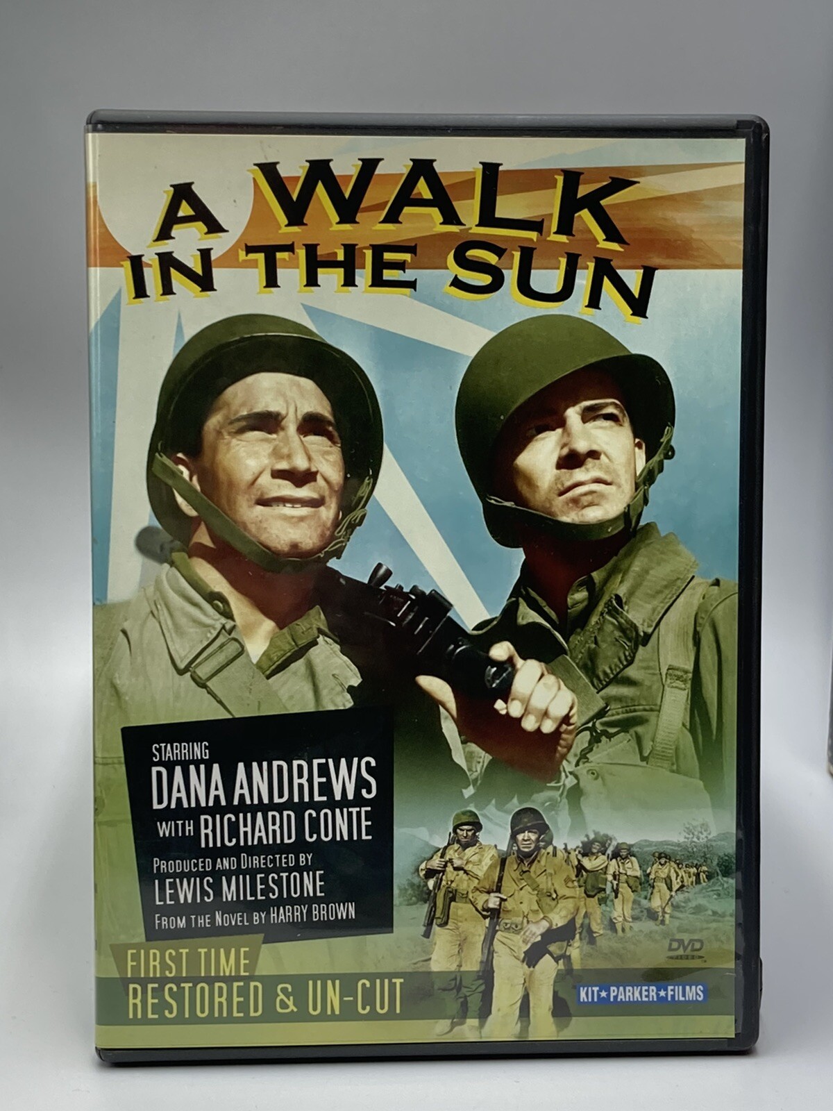A Walk in the Sun 1943 2009 Uncut DVD Black White WAR Classic Dana Andrews Conte