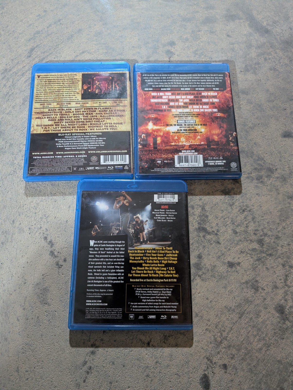 AC/DC AC DC Blu Ray Blu-ray No Bull Live Spain At River Plate Donnington Rock