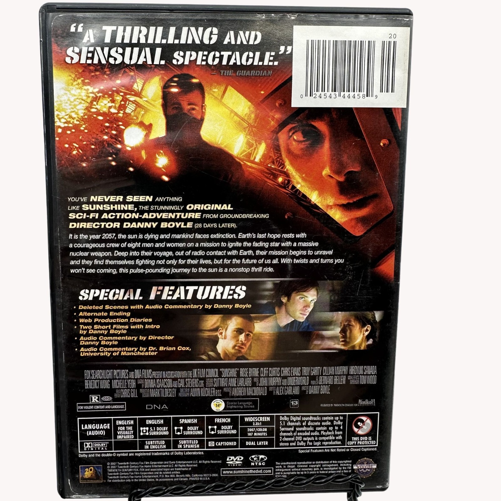 Sunshine DVD 2007 Sci-Fi Thriller Chris Evans Cillian Murphy