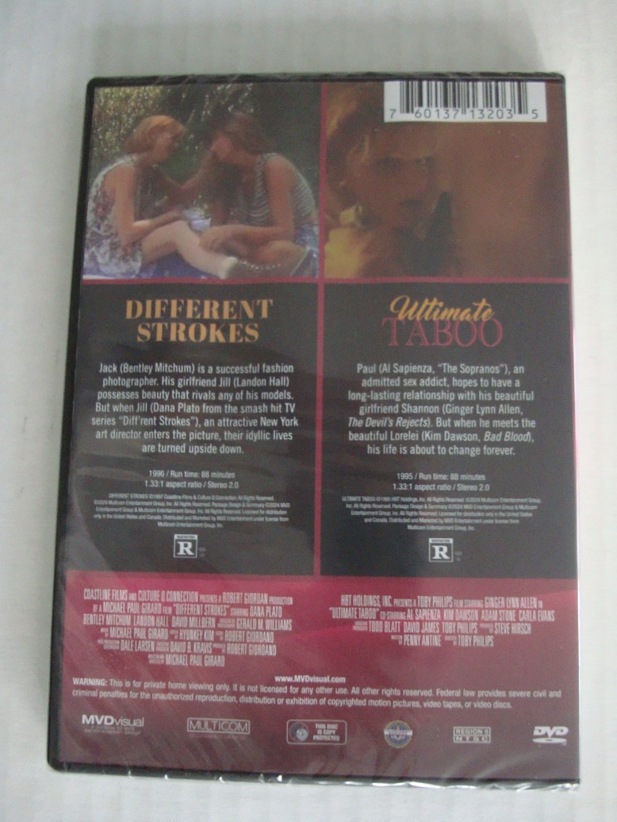 Different Strokes/Ultimate Taboo DVD Skinmax Double Feature – New