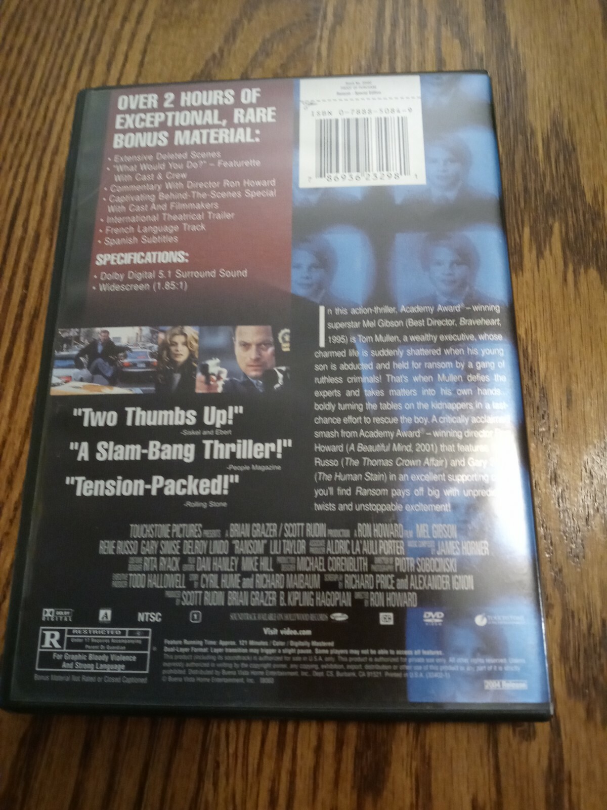 Ransom (DVD, 2004, Special Edition) Mel Gibson’s Taut Nail-biting Thriller