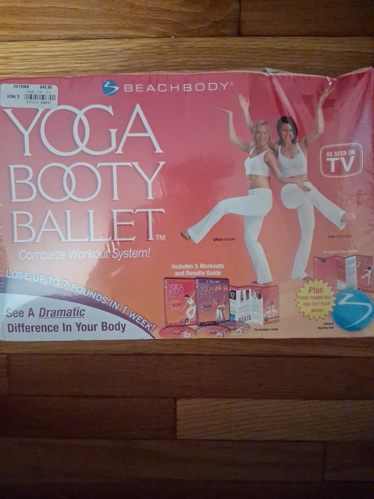 Yoga Booty Ballet Complete Workout System New Sealed DVD Exercise Beach Body Kit