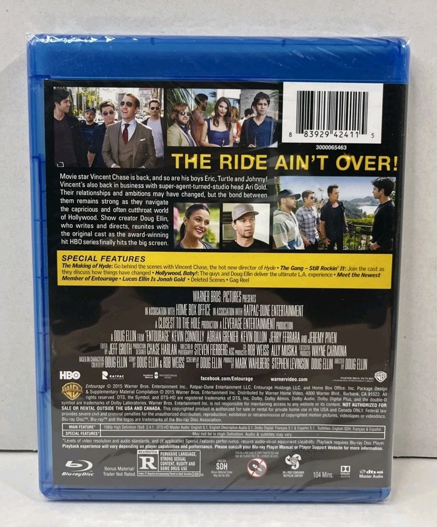 Entourage the Movie (Blu-ray, 2015) – Brand New/Sealed