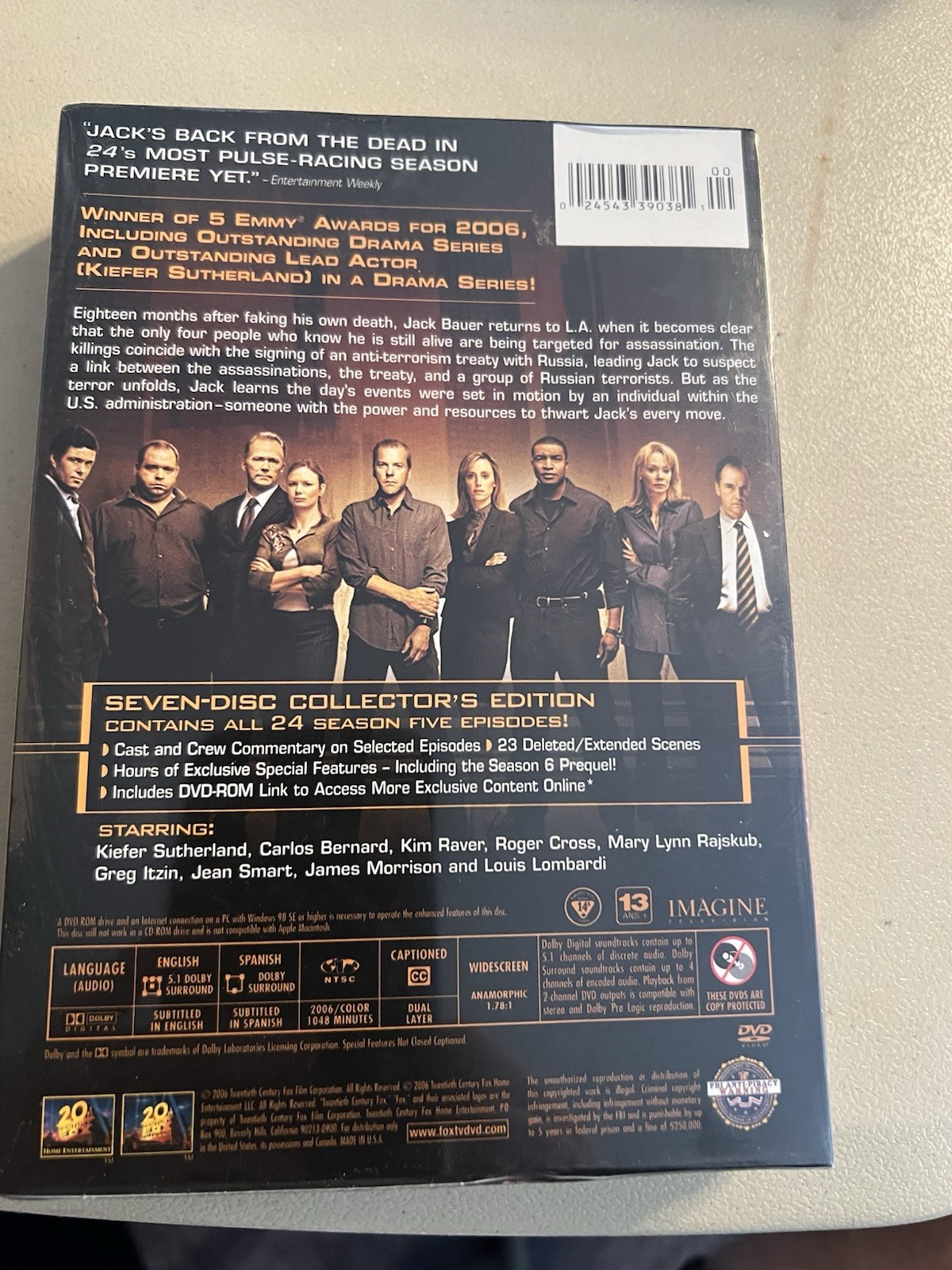 24 (2001 TV Series) DVD Season 5 Kiefer Sutherland