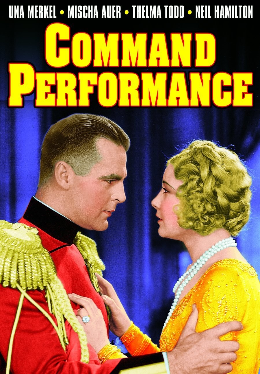 Command Performance (DVD) Neil Hamilton Una Merkel Walter Lang