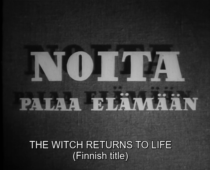 Finland Fantasy/Horror: THE WITCH (1952) English subtitled