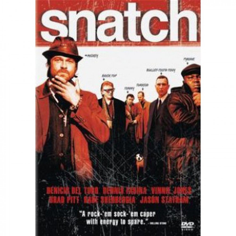 Guy Ritchie’s Snatch w Brad Pitt (DVD) You Can CHOOSE WITH OR WITHOUT A CASE