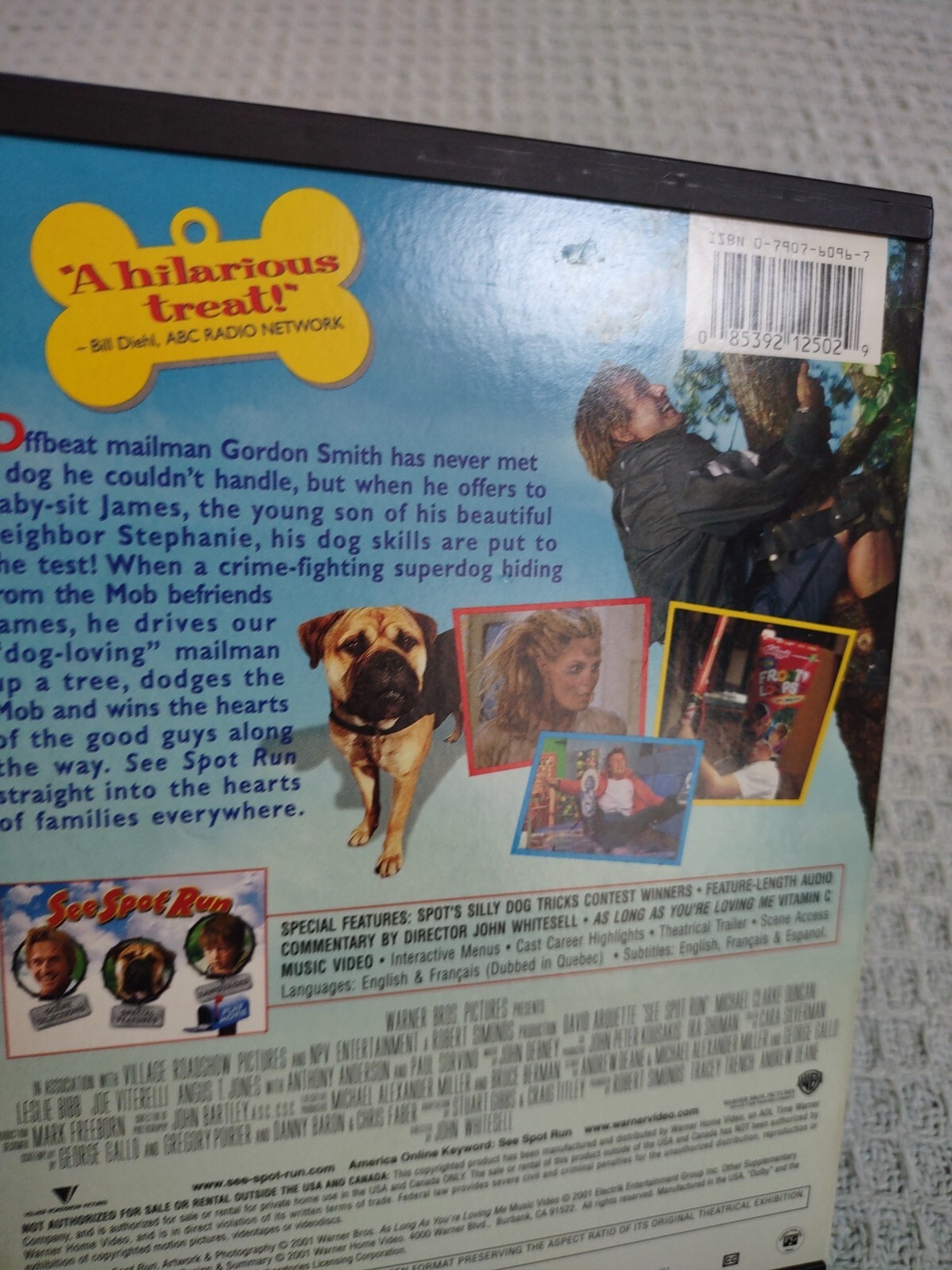 David Arquette And Michael Clarke Duncan DVD: See Spot Run. Tested