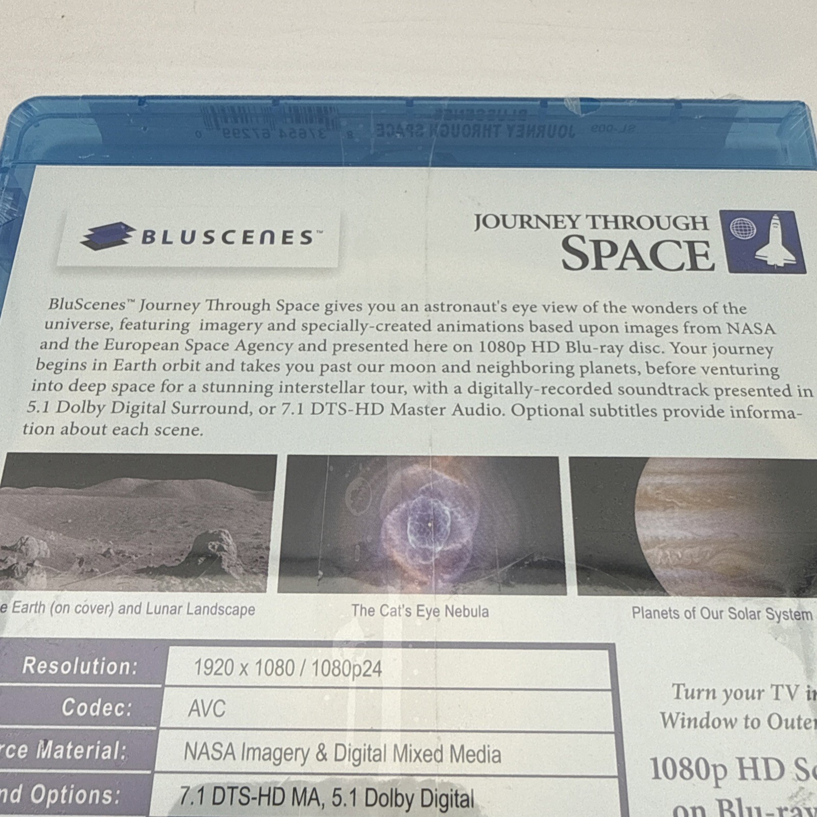 BluScenes Journey Through Space 1080p HD Blu-ray Disc 2009