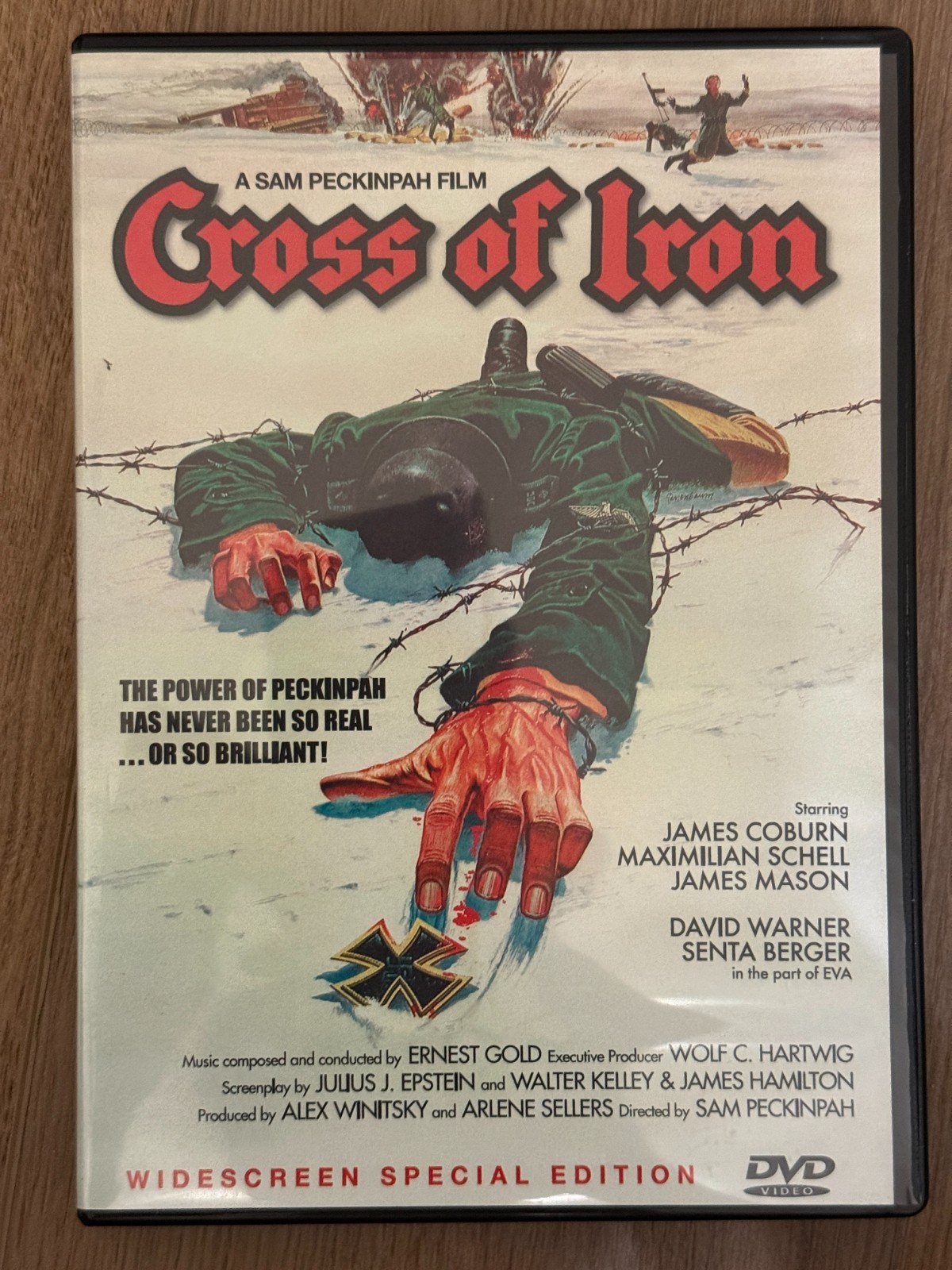 Cross of Iron DVD 1977 Sam Peckinpah James Coburn WWII War Drama Classic