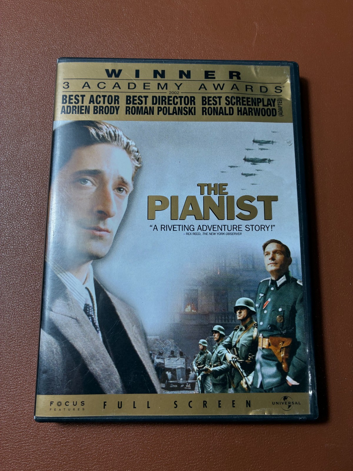 The Pianist Movie DVD Full Screen – Oscar Winning Film