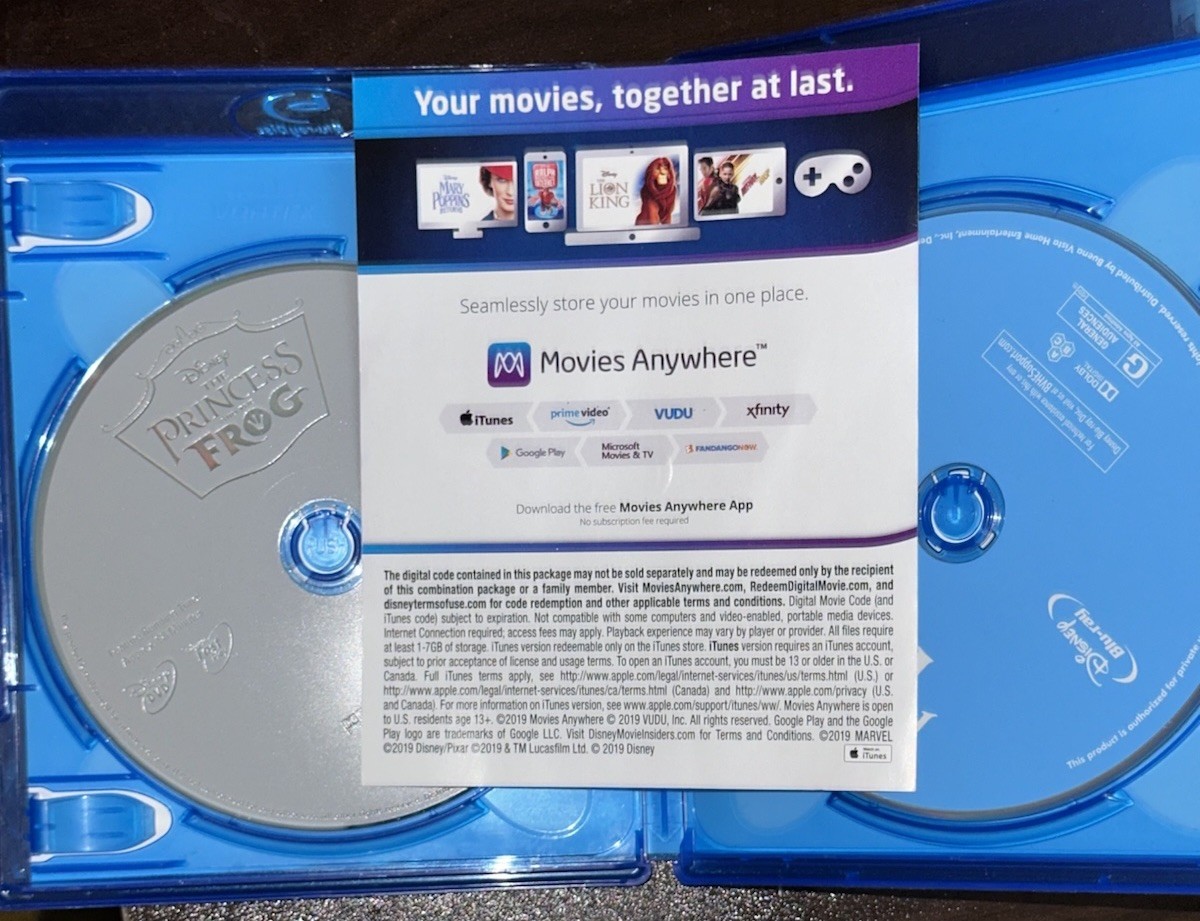 3 Disney Combo DVDS+Blu-Ray+digital codes. Never watched All Codes Included