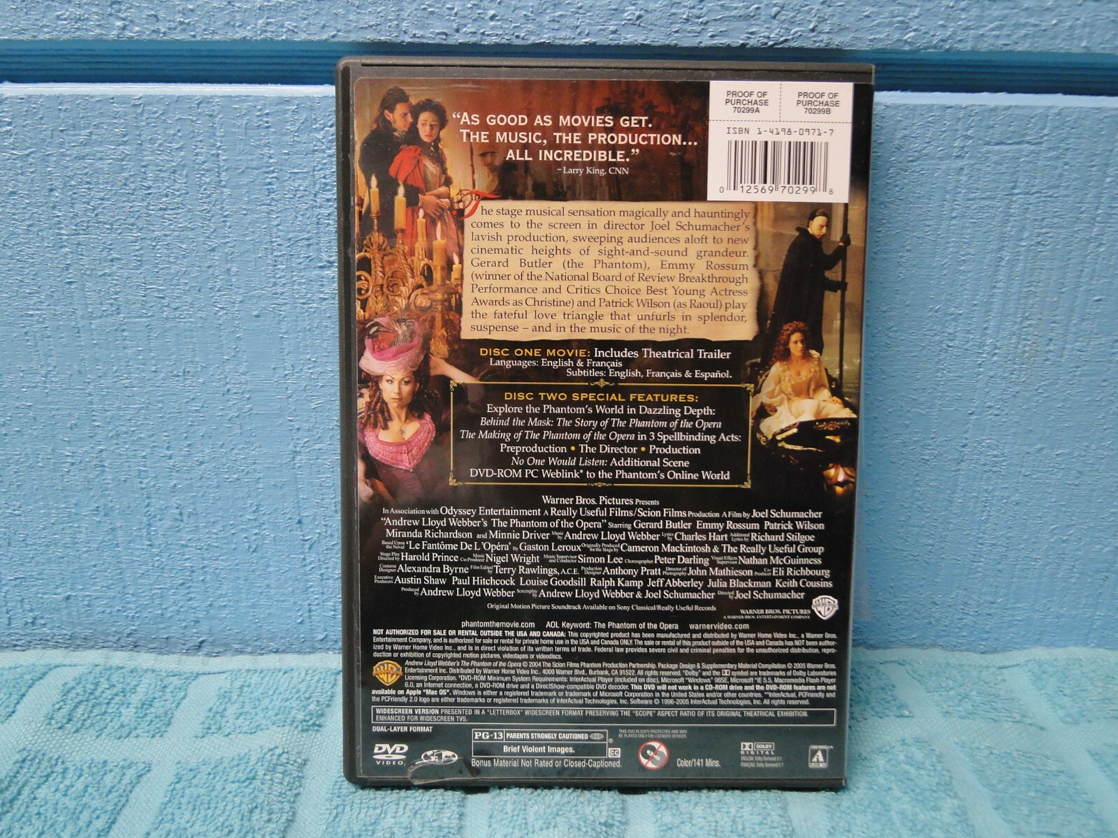 The Phantom Of The Opera 2 Disc Special Widescreen Edition DVD XTRADVDs SHIPFREE